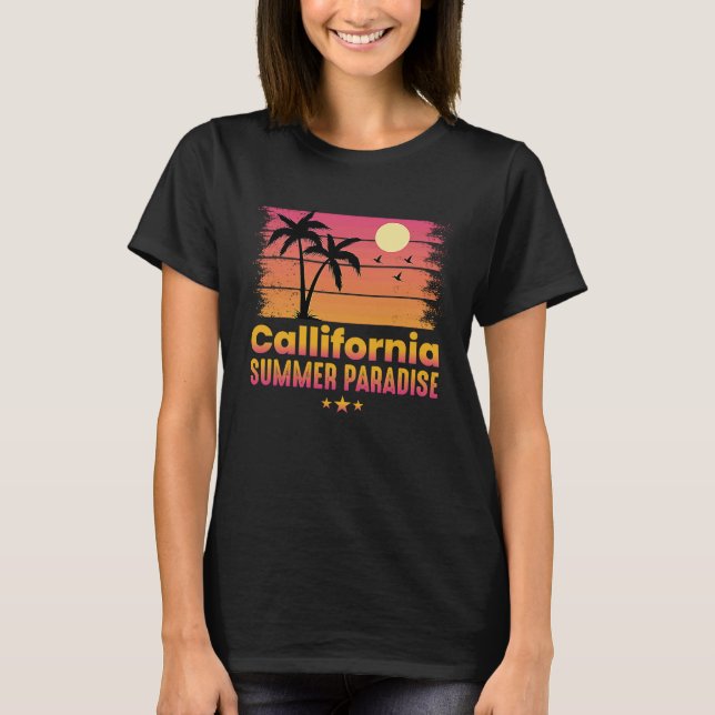 Camiseta California Summer Paradise kids (Frente)