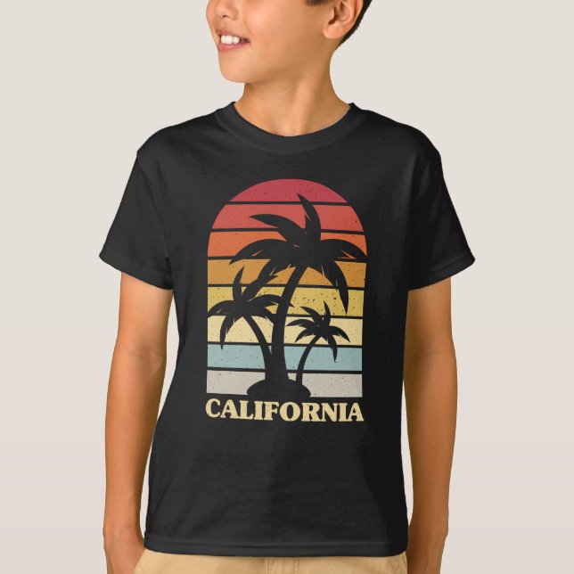 Camiseta California Summer Retro Vintage (Frente)