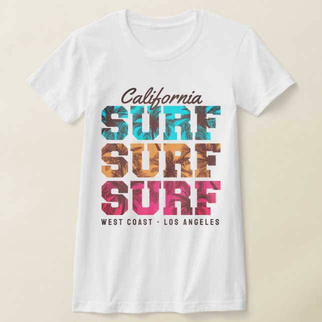 Camiseta California Surf Vibes – Costa Oeste (Postura )