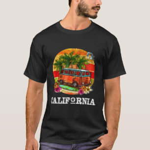 Camiseta CALIFORNIA Van Life Surf Vintage Retro Road Trip.