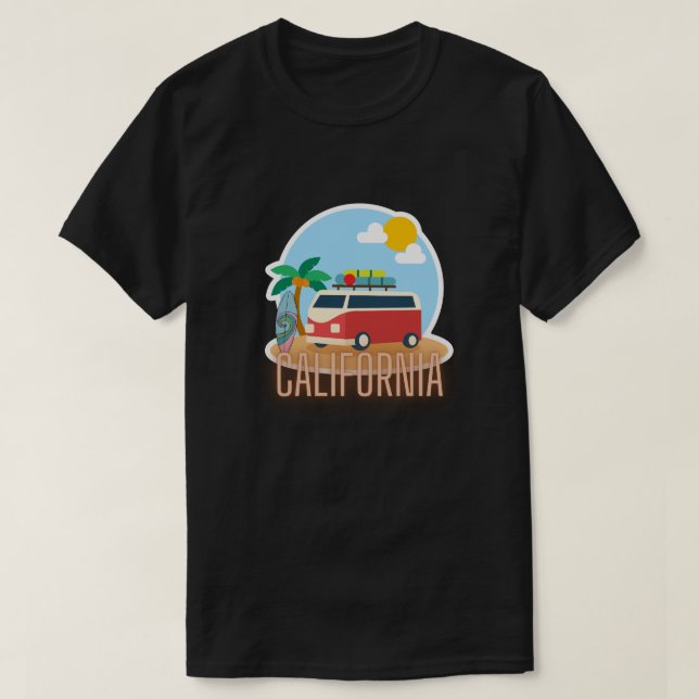 Camiseta California Vibes (Frente do Design)
