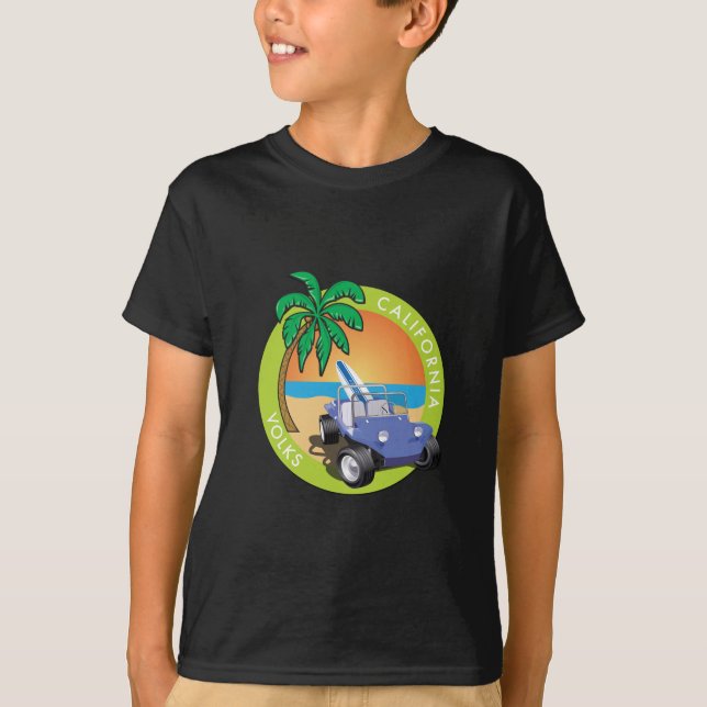 Camiseta California Volks Dune Buggy com Palms (Frente)