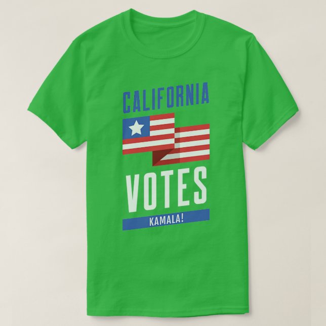 Camiseta California Votes Kamala TShirt (Frente do Design)