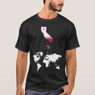 Camiseta Califórnia vs o mundo