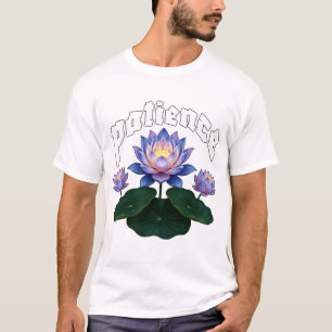 Camiseta Caligrafia Árabe Sabr Paciência - Flor de Lótus Ze