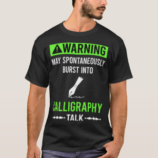 Camiseta Caligrafia Calígrafo Letreiro Manuscrito