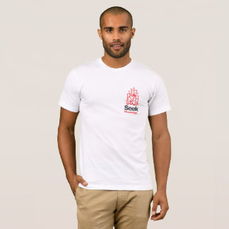 Camiseta Caligrafia do árabe do conhecimento da busca