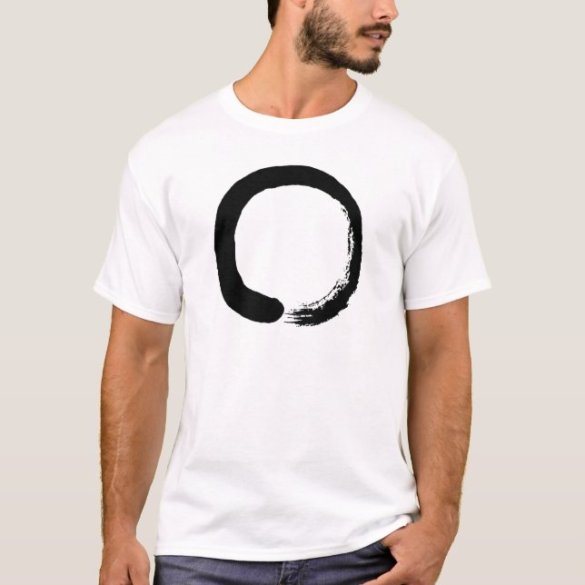 Camiseta Caligrafia do zen do círculo de Enso (Frente)
