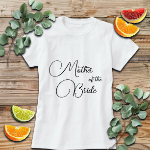 Camiseta Caligrafia Elegante Mãe da Noiva Casamento