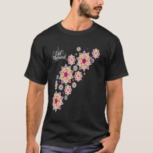 Camiseta Caligrafia Islâmica Homens Mulheres Crianças Feliz