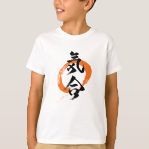 Camiseta Caligrafia Japonesa Kanji Kiai/Determinação