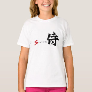 Camiseta Caligrafia Japonesa Kanji Samurai