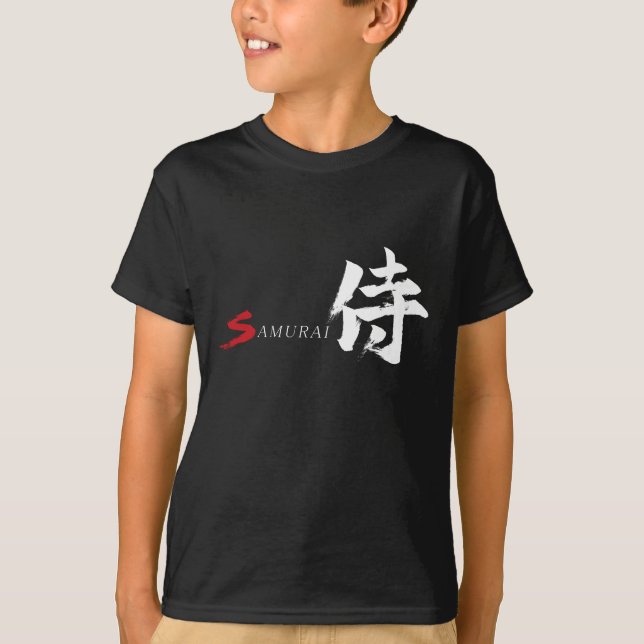 Camiseta Caligrafia Japonesa Kanji Samurai (Frente)