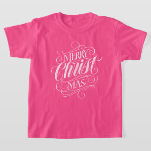 Camiseta Caligrafia religiosa do quadro do Natal do cristo