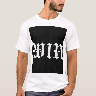 Camiseta Caligrafia WIN Gótica | Estética Escura M