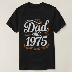 Camiseta Caligráfica 'Pai Desde 1975'