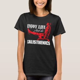 Camiseta Calistenia no Campo Esportivo Aproveite a Vida