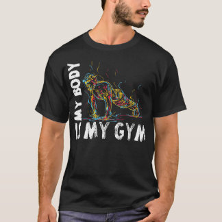 Camiseta Calistênicos Empurram Formação De Peso Corporal