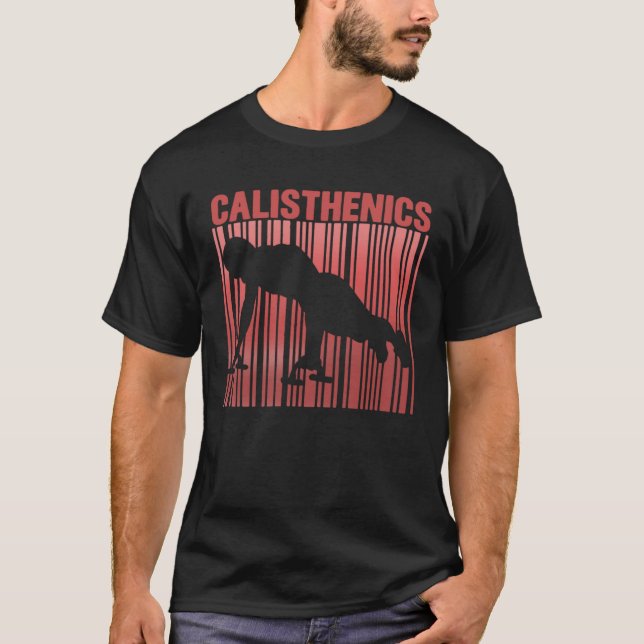 Camiseta Calisthenics Fitness Push Ups Gym Street Workout (Frente)