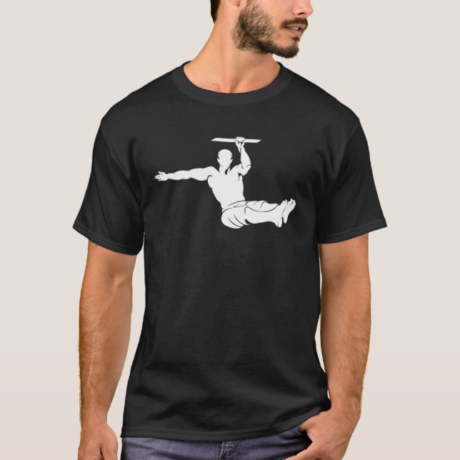 Camiseta Calisthenics L Sit Pull Up Street Workout Bodyweig (Frente)