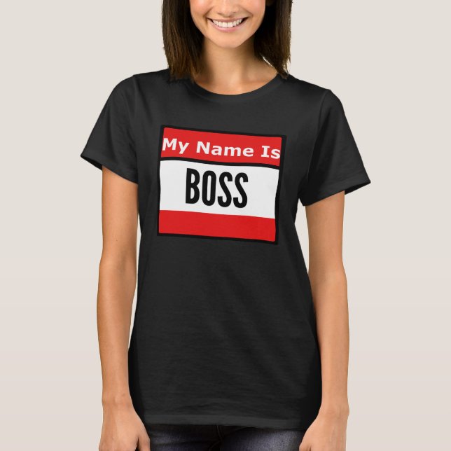 Camiseta Call Me Boss (Frente)