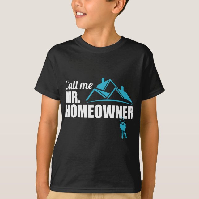 Camiseta Call Me Mr. Homeowner 2026 Man Owner New House Hou (Frente)