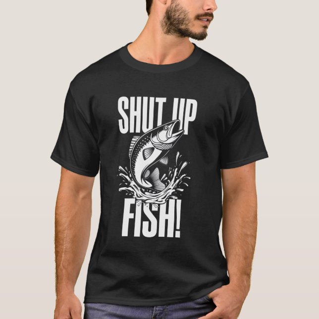 Camiseta Calle a Peixe Design Gráfico com Peixe Saltando (Frente)