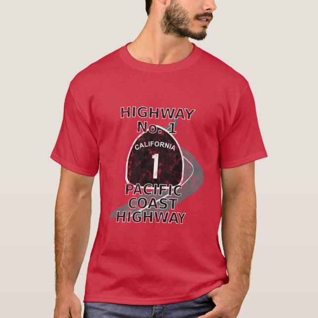Camiseta Called Shoreline Highway or Coast Highway The most (Frente)