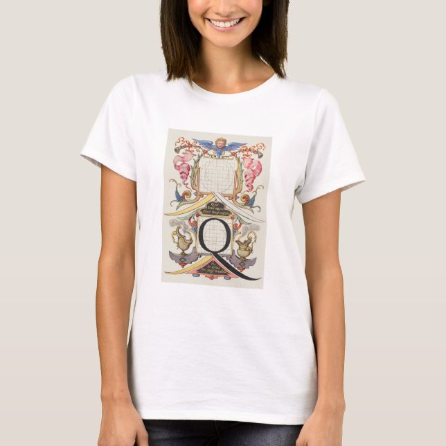 CAMISETA CALLIGRAPHY CALLIGRAPHY - LETRA Q JORIS HOEFNAGEL  (Frente)