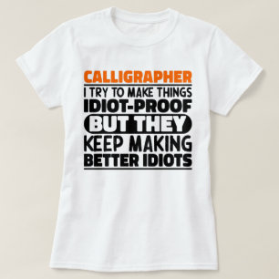 Camiseta Calliógrafo, Tento Fazer Coisas Engraçadas