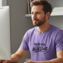 Camiseta Calm Face Wild Shift Frontline para Homem
