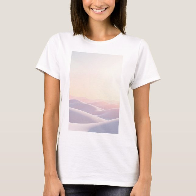 Camiseta Calm light background with sand dunes (Frente)