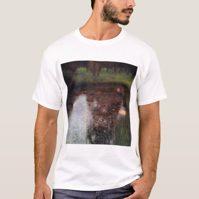 Camiseta Calm Pond no Castelo de Kammer, Gustav Klimt (Frente)