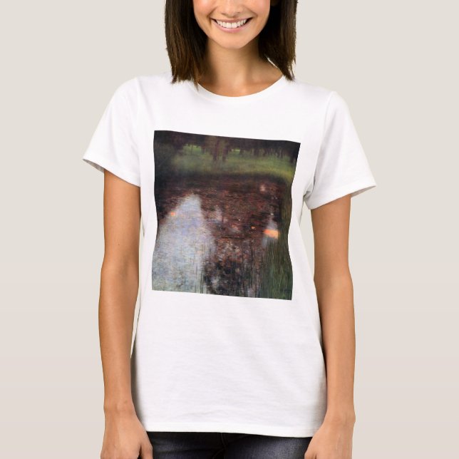 Camiseta Calm Pond no Castelo de Kammer, Gustav Klimt (Frente)