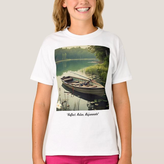 Camiseta "Calm Waters Await" (Frente)