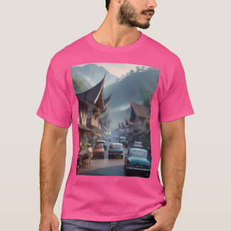 Camiseta Calma 1970S Padang Panjang Ai Trabalho de arte Col