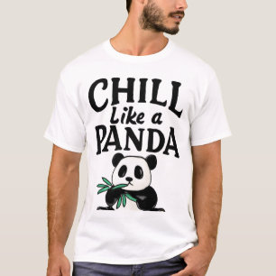 Camiseta Calma Como uma Arte de Bambu Panda