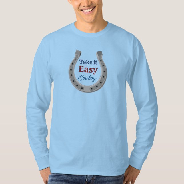 Camiseta Calma, cowboy T-Shirt (Frente)