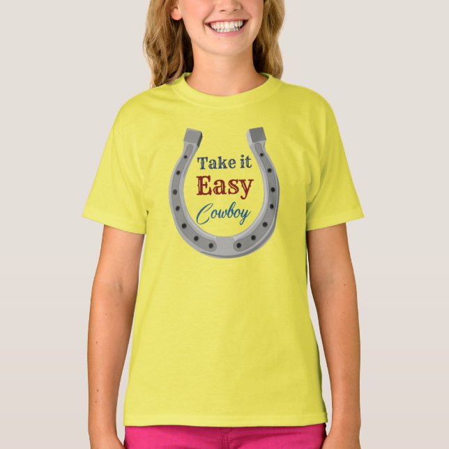 Camiseta Calma, cowboy T-Shirt (Frente)