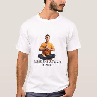 Camiseta Calma é o poder máximo - Meditação flutuante A