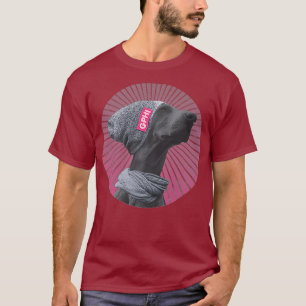 Camiseta Calma Engraçado Cachorro-Hipster Penoso Quente-Ro