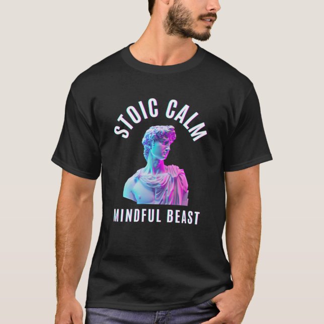 Camiseta Calma Estática, Besta Mindful (Frente)