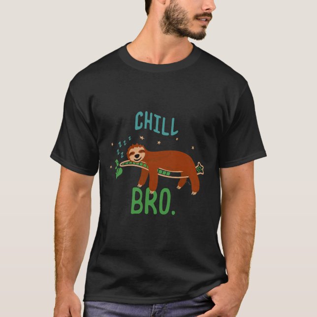 Camiseta Calma Irmão Dormindo Sloth Nap Sloth (Frente)