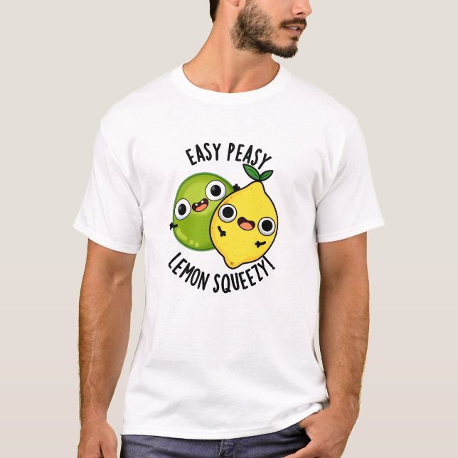 Camiseta Calma, Limão... Engraçado, Fruta Engraçado. (Frente)