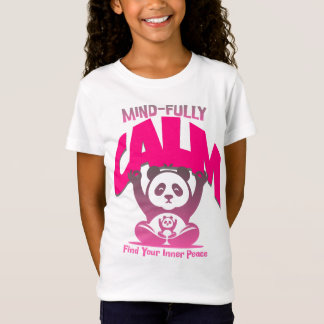 Camiseta Calma mente, coração cheio, como um panda pacífico