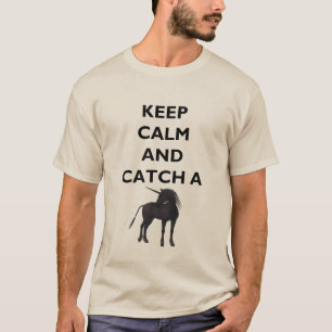 Camiseta Calma, pega camisa-luz básica do Unicórnio mascu