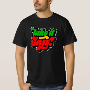 Camiseta Calma, Rasta Colors Reggae T-Shirt