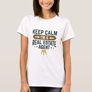 Camiseta Calma, sou agente imobiliário