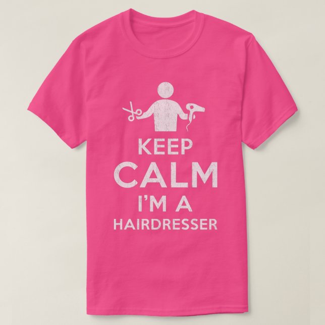 Camiseta Calma, sou cabeleireira (Frente do Design)