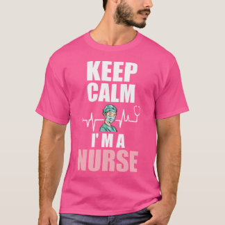 Camiseta Calma, Sou Uma Enfermeira, Carro Médico De Saúde